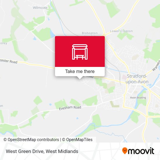 West Green Drive map
