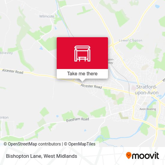 Bishopton Lane map