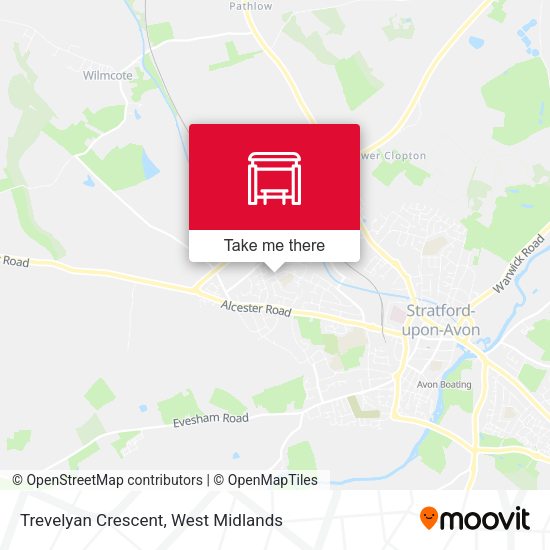Trevelyan Crescent map