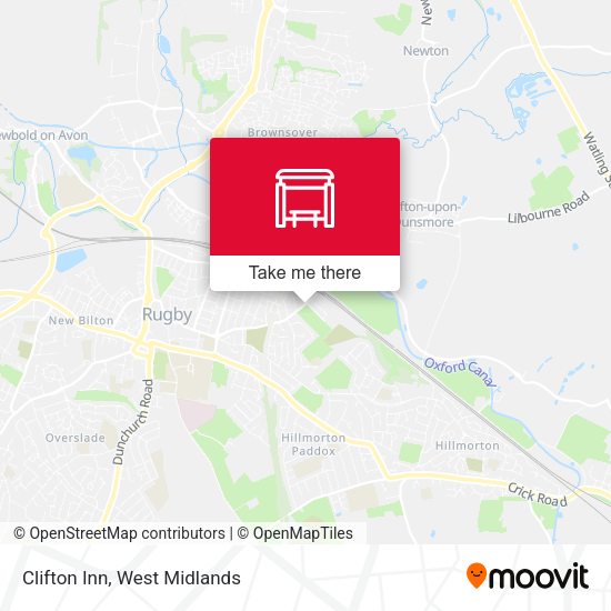 Clifton Inn map