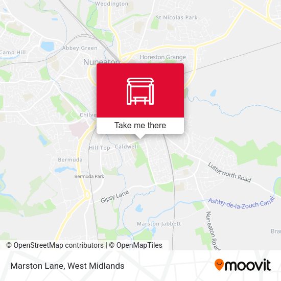 Marston Lane map