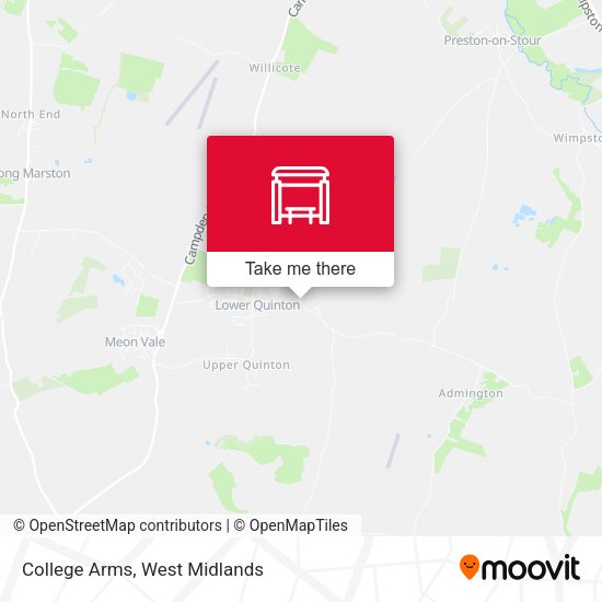 College Arms map