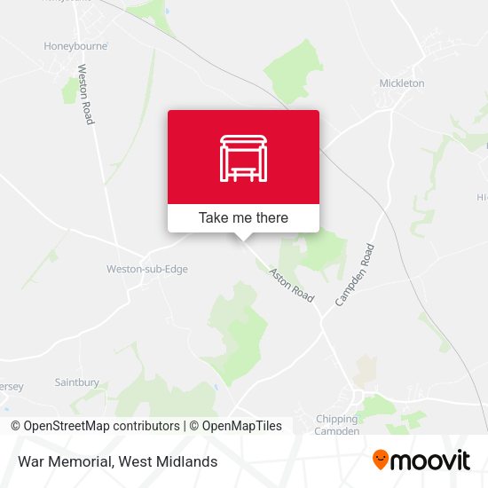 War Memorial map