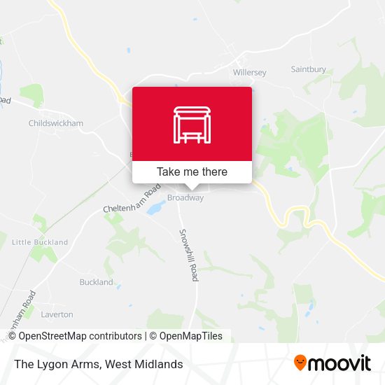 The Lygon Arms map