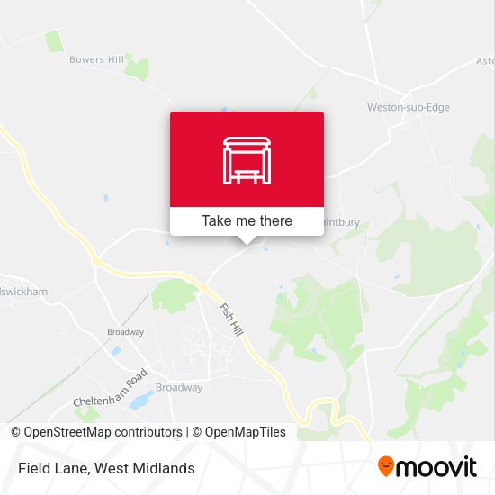 Field Lane map