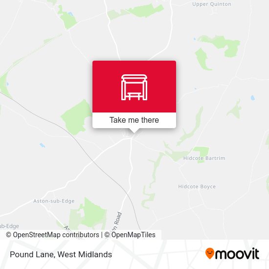Pound Lane map