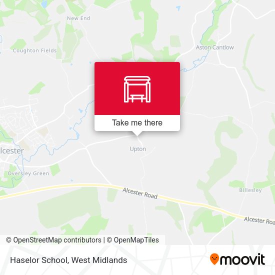 Haselor School map