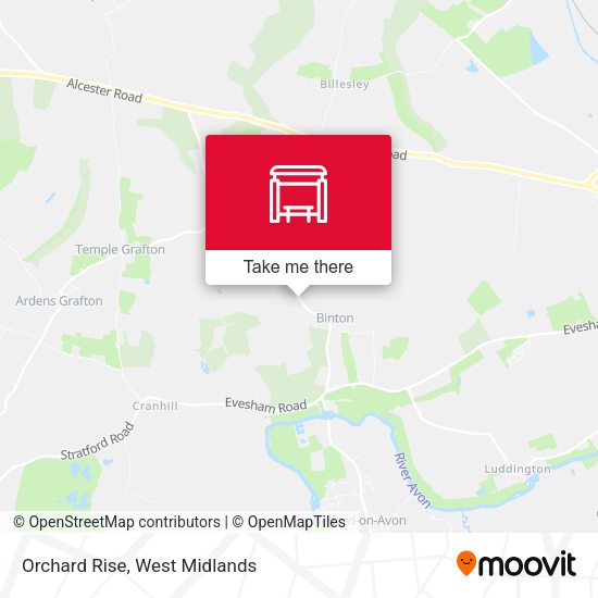 Orchard Rise map
