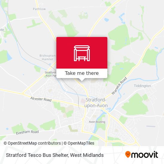 Stratford Tesco Bus Shelter map