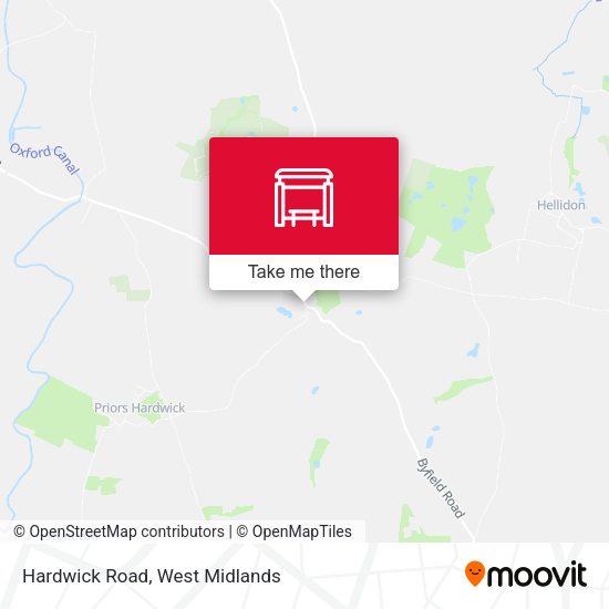 Hardwick Road map