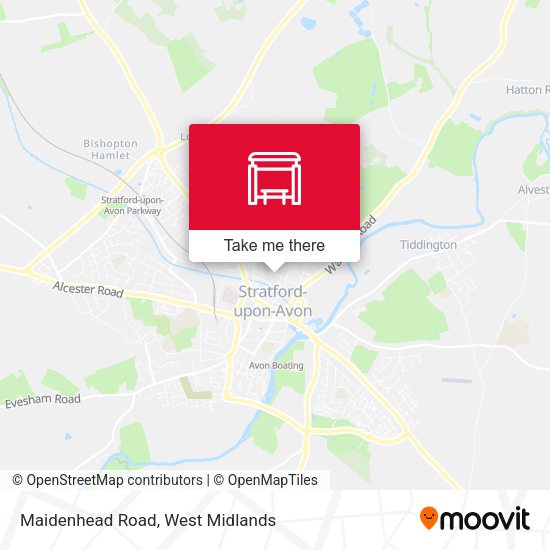 Maidenhead Road map