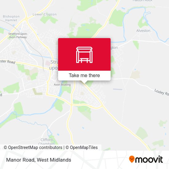 Manor Road map