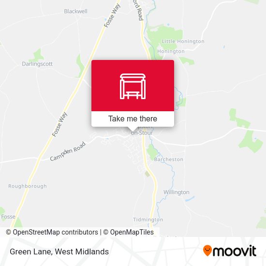 Green Lane map