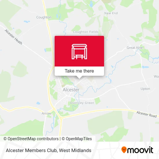 Alcester Members Club map