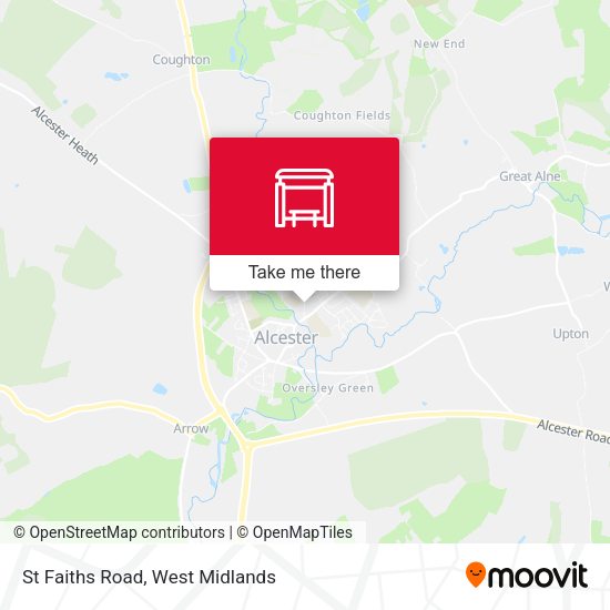 St Faiths Road map