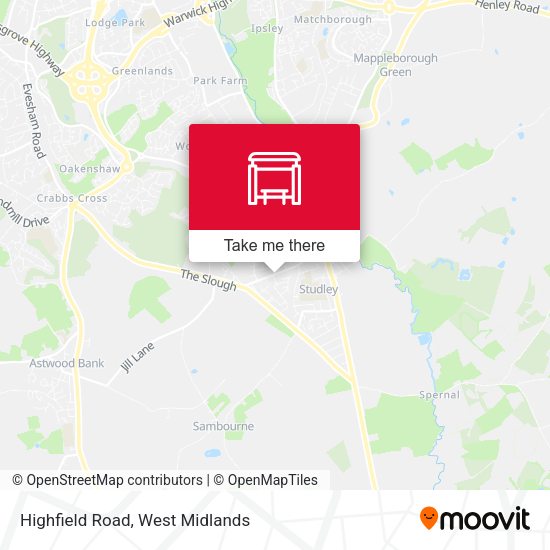 Highfield Road map
