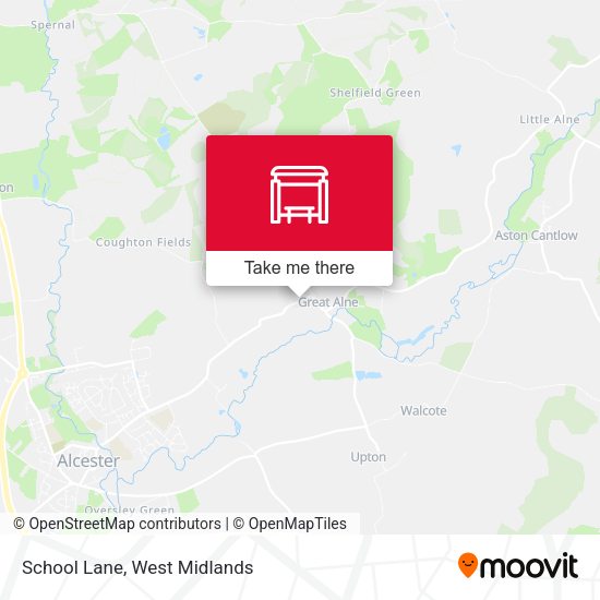 School Lane map