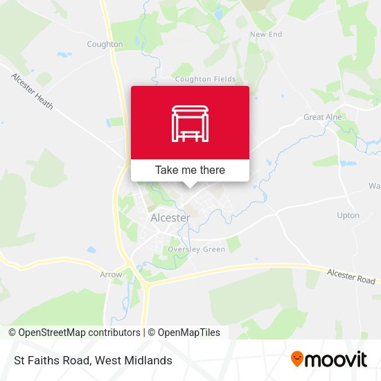 St Faiths Road map