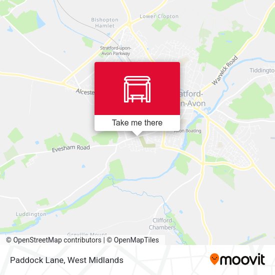 Paddock Lane map