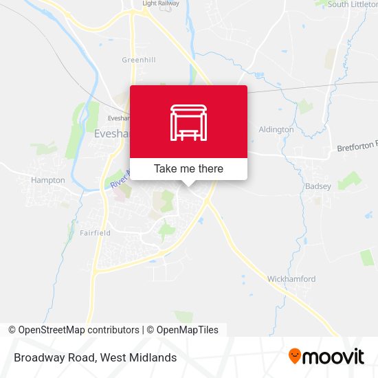 Broadway Road map