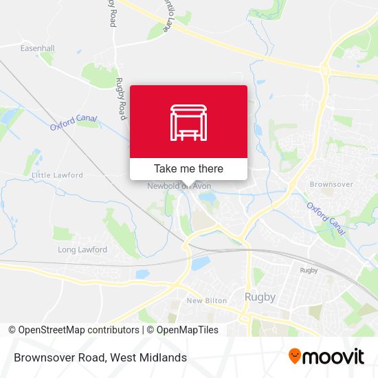 Brownsover Road map