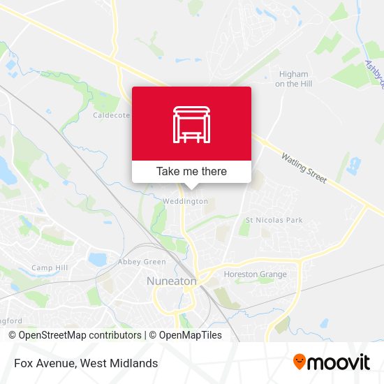 Fox Avenue map