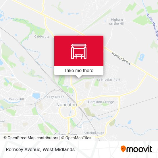 Romsey Avenue map