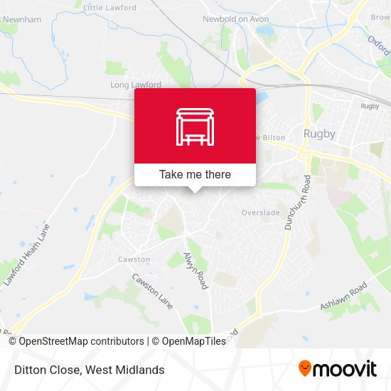 Ditton Close map