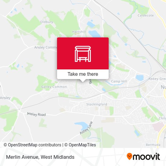 Merlin Avenue map