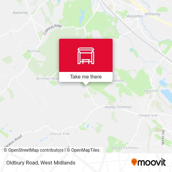 Oldbury Road map