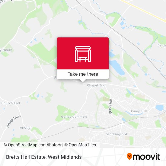 Bretts Hall Estate map