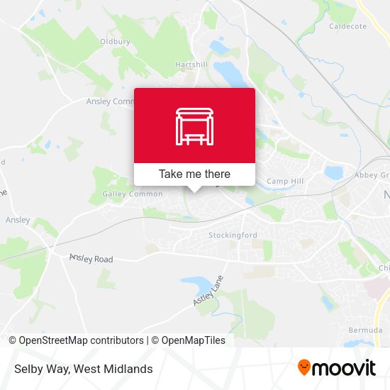 Selby Way map