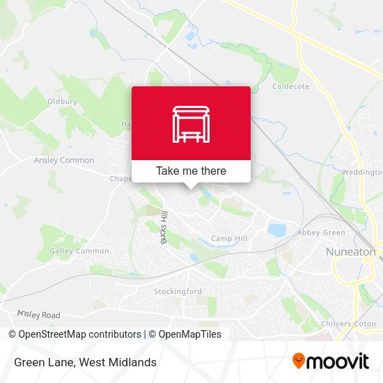 Green Lane map