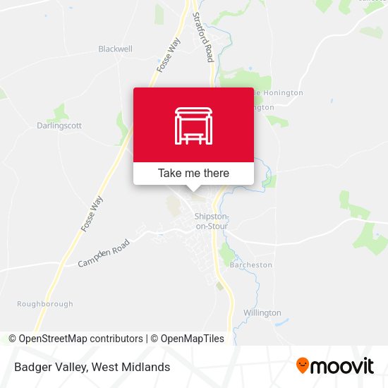 Badger Valley map