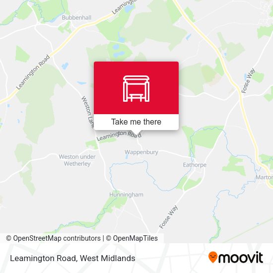 Leamington Road map
