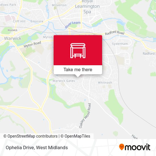 Ophelia Drive map