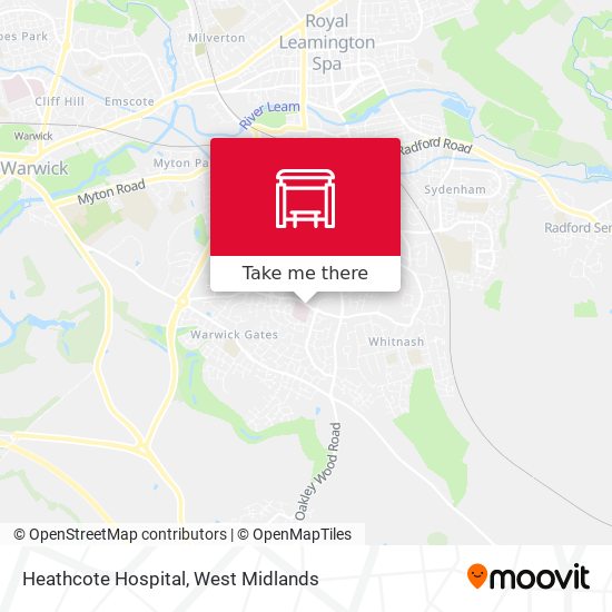 Heathcote Hospital map