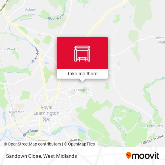 Sandown Close map