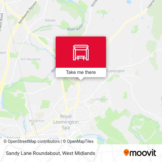 Sandy Lane Roundabout map