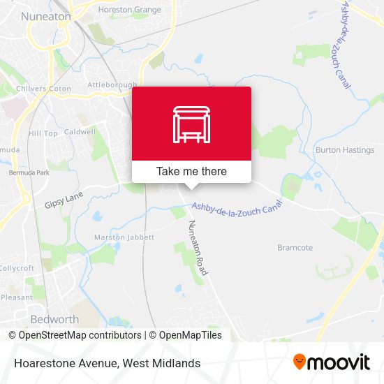 Hoarestone Avenue map