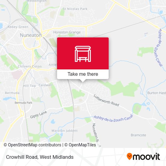 Crowhill Road map