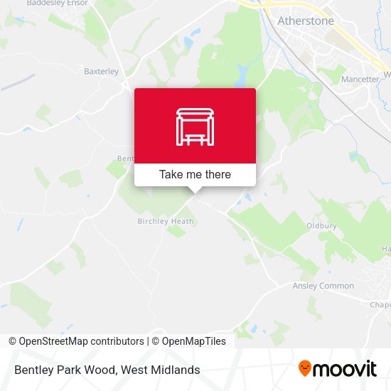 Bentley Park Wood map