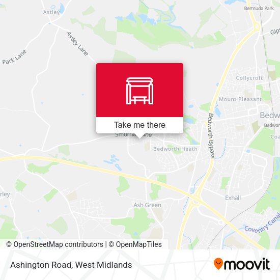 Ashington Road map