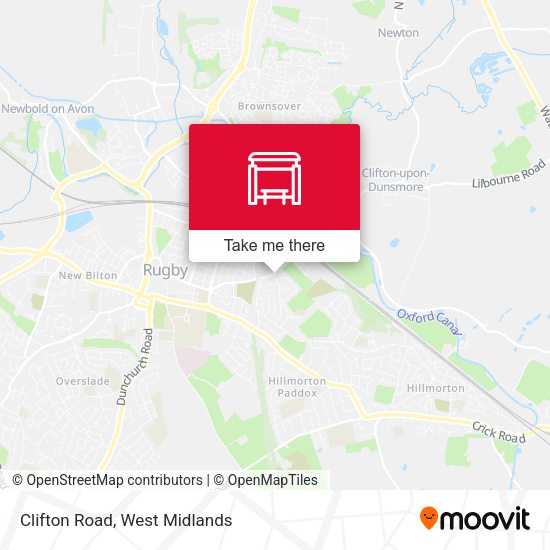 Clifton Road map