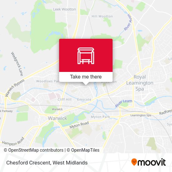 Chesford Crescent map