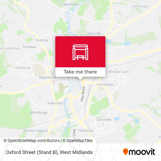 Oxford Street (Stand B) map