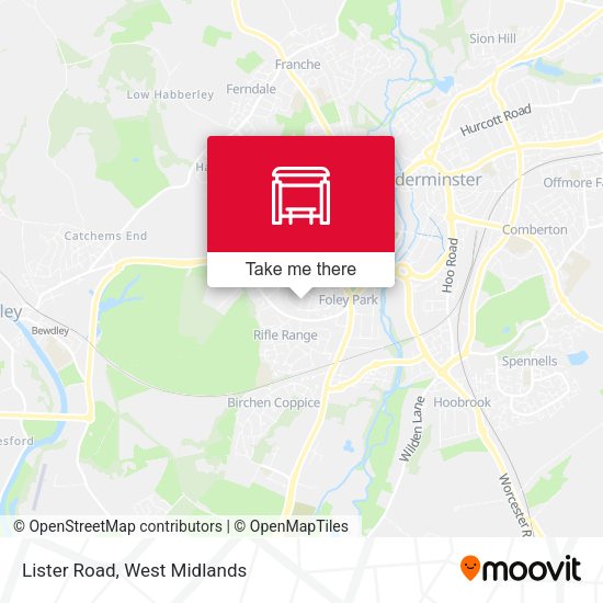 Lister Road map