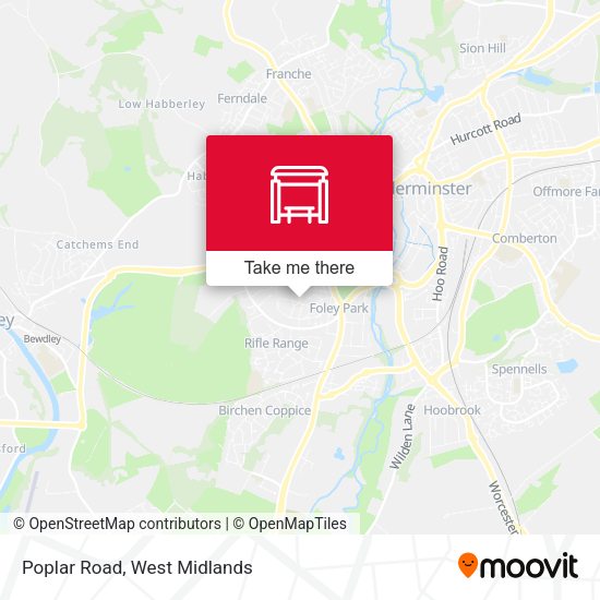 Poplar Road map