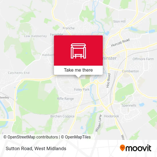 Sutton Road map