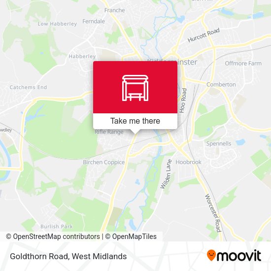 Goldthorn Road map